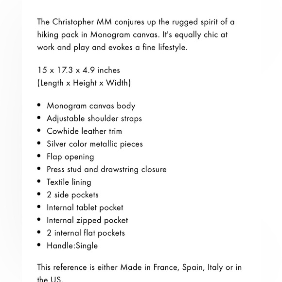 Louis Vuitton Christopher Monogram Backpack - Picture 8 of 9